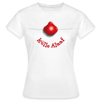 Nez de clown – Kölle Alaaf - T-shirt Femme - blanc - Devant - AI Model Female 172 dark (172cm)