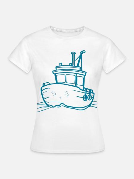 Kutterschiff Nordsee - Frauen T-Shirt - Weiß