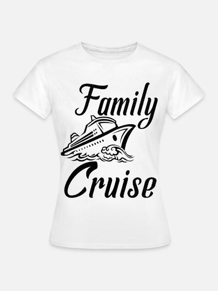 Familien-Kreuzfahrt mit dem Schiff - Frauen T-Shirt - Weiß