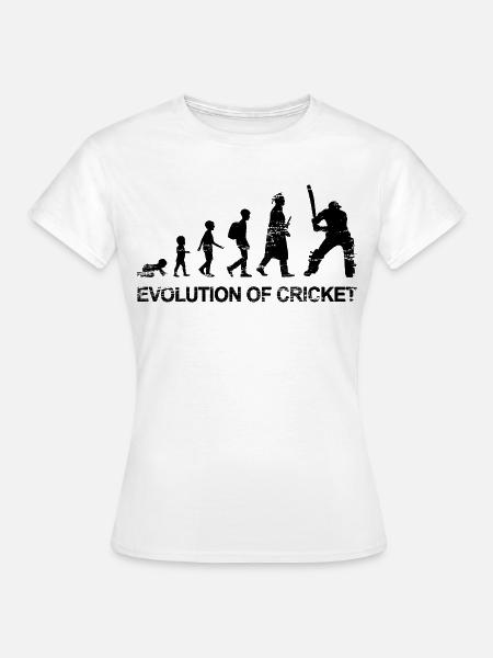 Entwicklung des Cricket - Frauen T-Shirt - Weiß