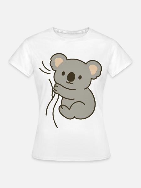 Kuschel-Koala - Frauen T-Shirt - Weiß