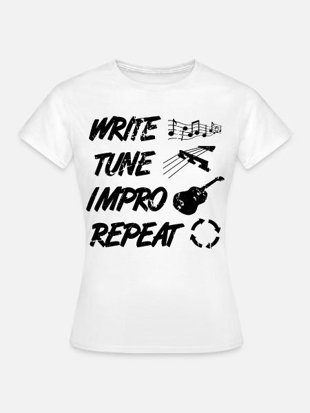 Gitarrist Zeitplan - Frauen T-Shirt - Weiß