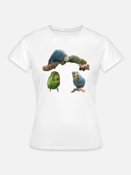 Wellensittiche - Frauen T-Shirt - Weiß