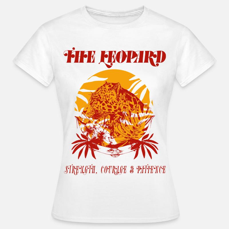 THE LEOPARD - Women's T-Shirt - white