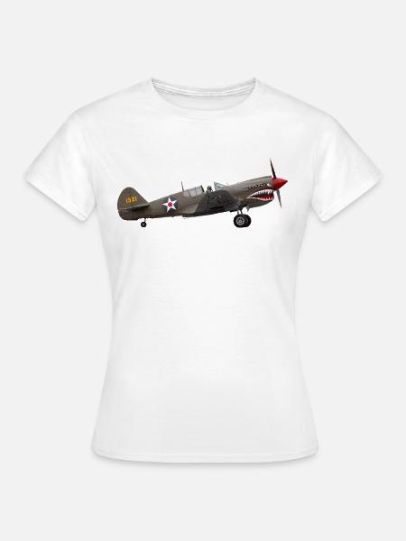 P-40 Warhawk - Frauen T-Shirt - Weiß