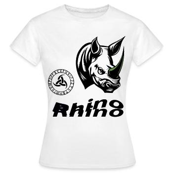Rhino - Frauen T-Shirt - Weiß - Vorne - AI Model Female 172 dark (172cm)