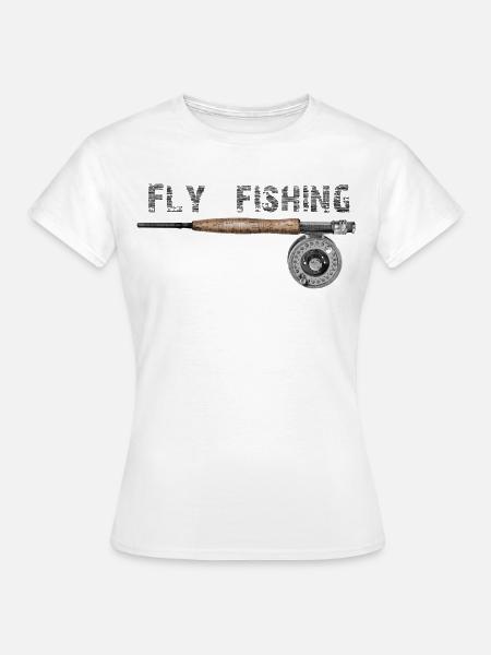 Fly fishing - Frauen T-Shirt - Weiß