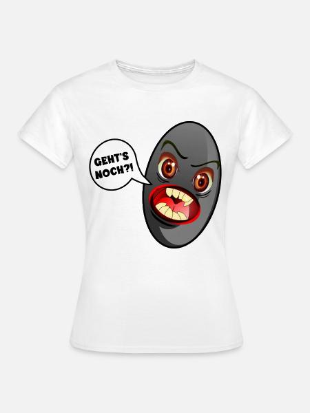 SCHWARZE OLIVE WUT - Frauen T-Shirt - Weiß