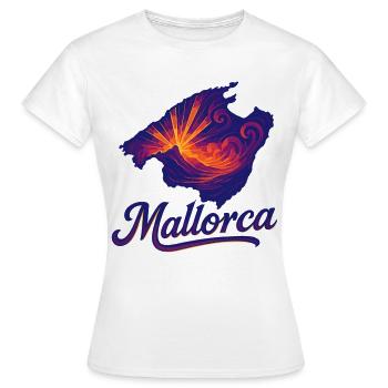 Île de Majorque Holiday Silhouette Cadeau d’été - T-shirt Femme - blanc - Devant - AI Model Female 172 dark (172cm)