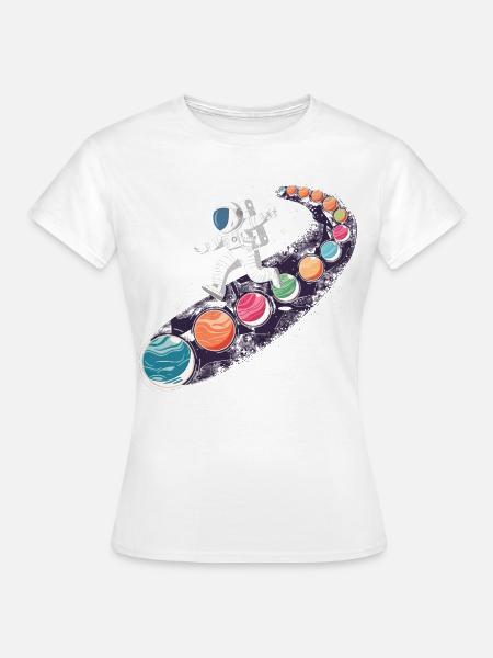 Weltraumabenteuer Astronaut Kinderdesign - Frauen T-Shirt - Weiß