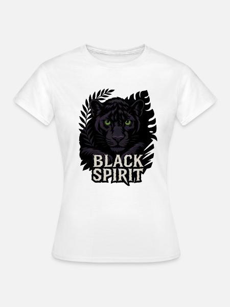 Schwarzgeist – Panther - Frauen T-Shirt - Weiß