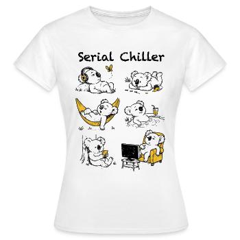 Serial Chiller - Women's T-Shirt - white - Front - AI Model Female 172 dark (172cm)