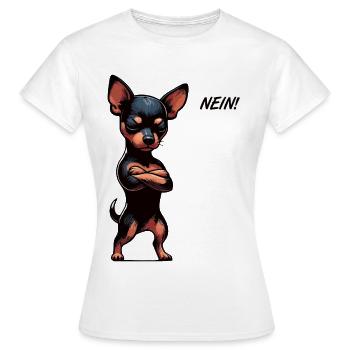 Pas de Pinscher miniature Pinscher Propriétaire de Pinscher - T-shirt Femme - blanc - Devant - AI Model Female 172 dark (172cm)