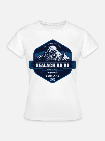 Bealach na Bà , Applecross Peninsula, Schottland - Frauen T-Shirt - Weiß