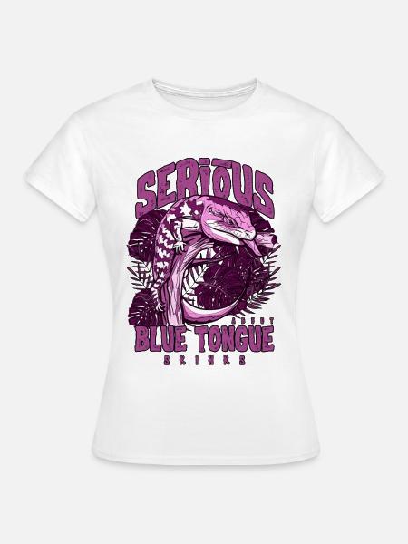 Ernsthaft über Blauzungenskinke Reptilienhalter - Frauen T-Shirt - Weiß