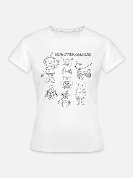 Mehr Roboter, mehr Spaß - Frauen T-Shirt - Weiß