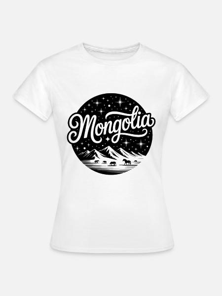 Mongolei - Souvenir-Design - Frauen T-Shirt - Weiß