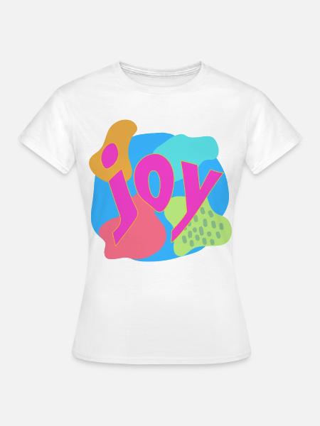 Lebendige Joy-Expression im Pop-Art-Stil - Frauen T-Shirt - Weiß