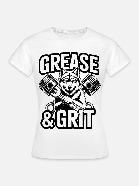 Wolf Mechaniker - Frauen T-Shirt - Weiß
