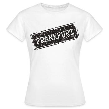 Francfort - T-shirt Femme - blanc - Devant - AI Model Female 172 dark (172cm)