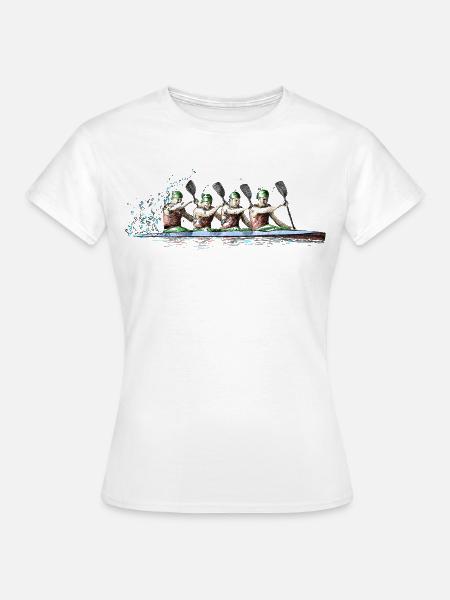 Kanurennsport - Frauen T-Shirt - Weiß