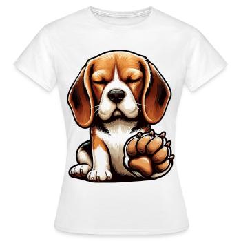 Beagle Propriétaire de Beagle Propriétaire de Beagle chien beagle - T-shirt Femme - blanc - Devant - AI Model Female 172 dark (172cm)