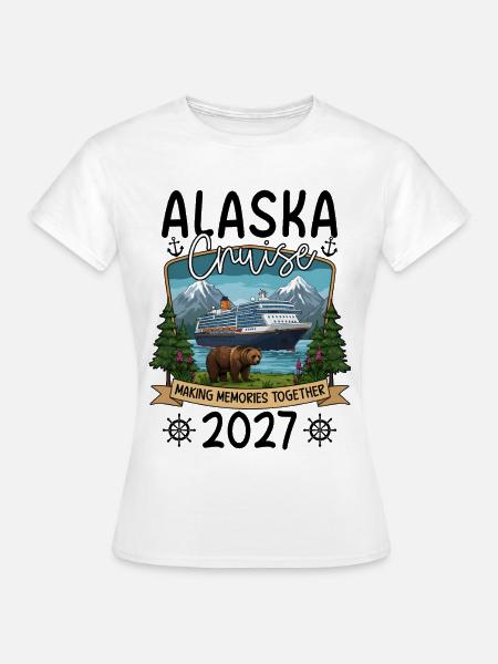 Abenteuerliche Kreuzfahrt mit Bär - Frauen T-Shirt - Weiß