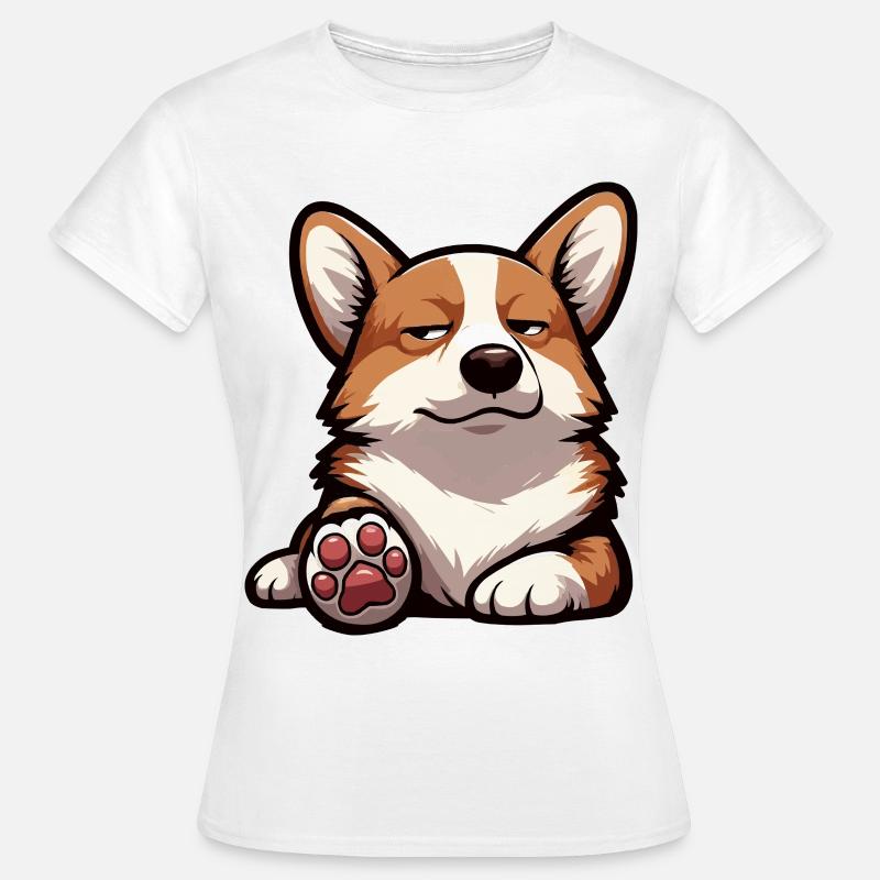 Corgi Corgier Walisisk Corgi Corgi-eiere Corgier - T-skjorte for kvinner - hvit