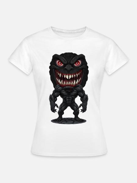 Ätzender Riesenghul Halloween - Frauen T-Shirt - Weiß