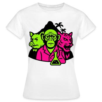 Strange Island - Frauen T-Shirt - Weiß - Vorne - AI Model Female 172 dark (172cm)