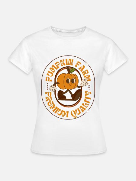 Kürbis Farm - Herbst Design - Frauen T-Shirt - Weiß
