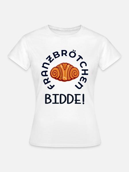 FRANZBRÖTCHEN BITTE HAMBURG - Frauen T-Shirt - Weiß