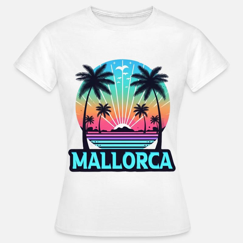 Mallorca Neon Sunset - Women's T-Shirt - white