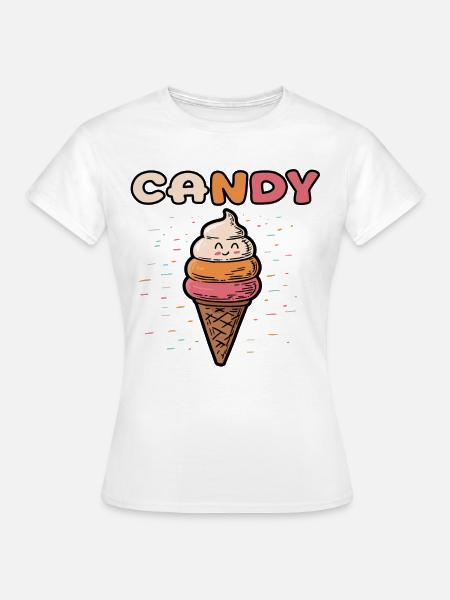 Eiscreme - candy - Frauen T-Shirt - Weiß