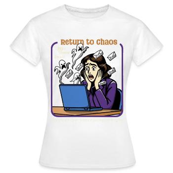 Return to Chaos - Women's T-Shirt - white - Front - AI Model Female 172 dark (172cm)