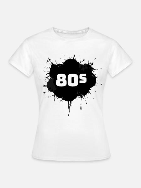 80er Jahre - Frauen T-Shirt - Weiß