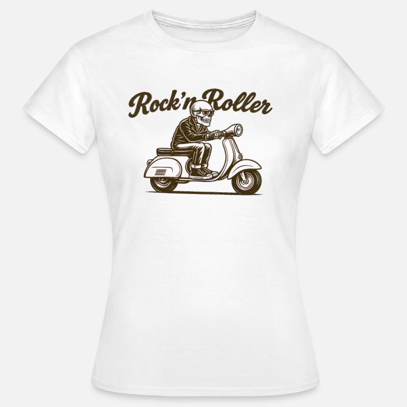 Rockn Roller - T-shirt dam - vit