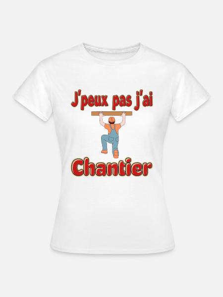 Ich kann keine Baustelle haben - Frauen T-Shirt - Weiß