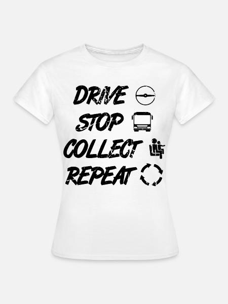 Busfahrer Zeitplan - Frauen T-Shirt - Weiß
