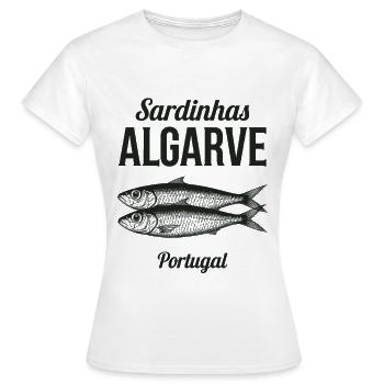 Sardinhas Algarve Portugal - Frauen T-Shirt - Weiß - Vorne - AI Model Female 172 dark (172cm)