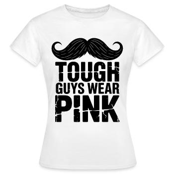 Les durs à cuire portent du rose - T-shirt Femme - blanc - Devant - AI Model Female 172 dark (172cm)