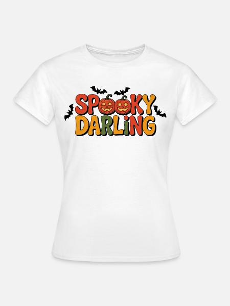 Spooky Darling Halloween - Frauen T-Shirt - Weiß