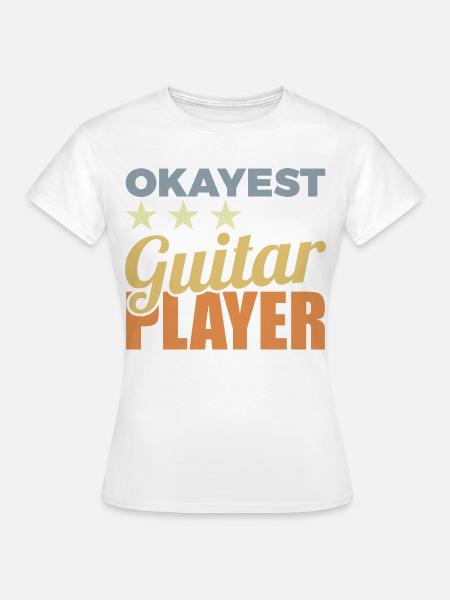 Durchschnittlicher Gitarrenspieler - Frauen T-Shirt - Weiß