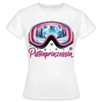 Piste princess - T-shirt Femme - blanc - Devant - AI Model Female 172 dark (172cm)