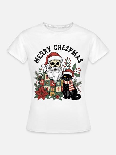 Merry Creepmas - Frauen T-Shirt - Weiß