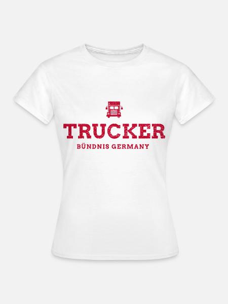 Truckers Gegen Gewalt - Frauen T-Shirt - Weiß