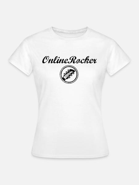 Onlinerocker - Frauen T-Shirt - Weiß