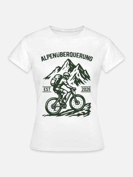 Alpenüberquerung EST 2026 - Fahrrad - Frauen T-Shirt - Weiß