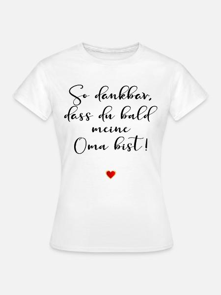 SCHWANGERSCHAFT VERKÜNDEN BABY - Frauen T-Shirt - Weiß