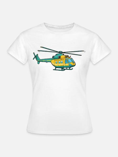 Hubschrauber - Frauen T-Shirt - Weiß